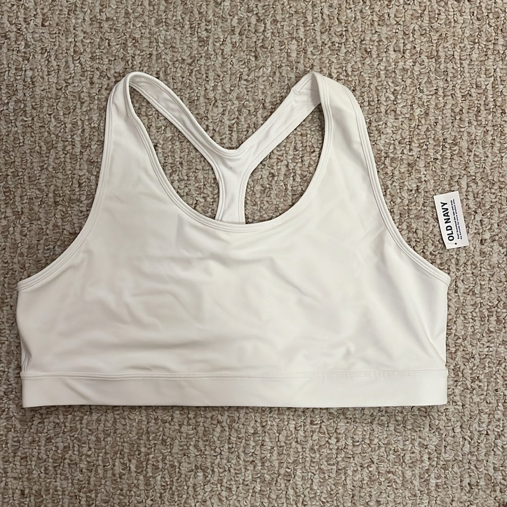 Old Navy Active Powersoft White sports bra- NWT